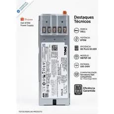 Fonte Servidor Dell 870w Poweredge R610 R710 N870p-s0 Original Funcionando