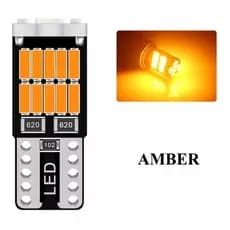 2 Lampadas Pingo T10 26 Led Chip Canbus Canceler (ambar- 8w)