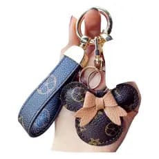Chaveiro De Luxo Mickey Com Laço Para Casa Carro Chaveiro cabeça mickey