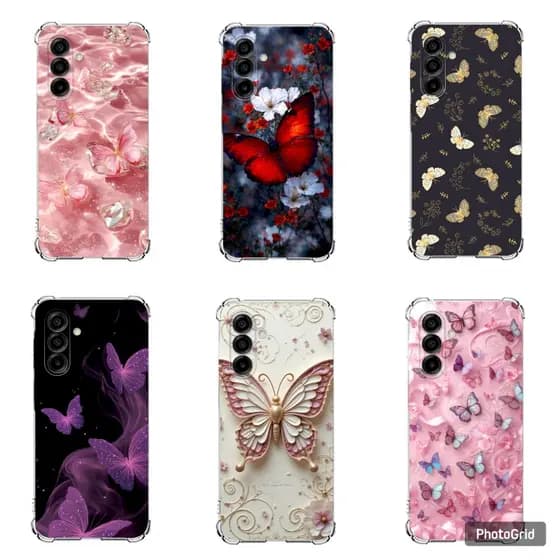 CAPA CAPINHA HEX TPU COMPATÍVEL COM Samsung A07 , A17 , A37 e A57 Tpu Desenhos Borboletas