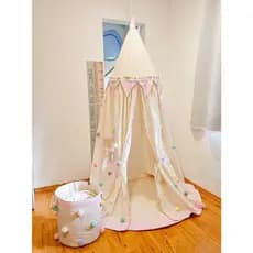 Cabaninha de Teto rosa e cantinho da Leitura/Cabaninha de Brinca/Cabaninha Dossel quarto de bebê e criança