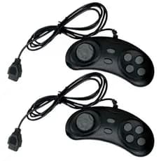 2x Controle Joystick Dvd Game Britânia Mondial Lenoxx