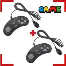 Kit 2x Controle Joystick Dvd Game Britânia Mondial Lenoxx Dvd Classico