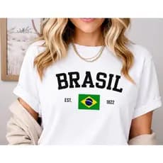 Camisa Feminina Seleção Brasileira Estilo Casual