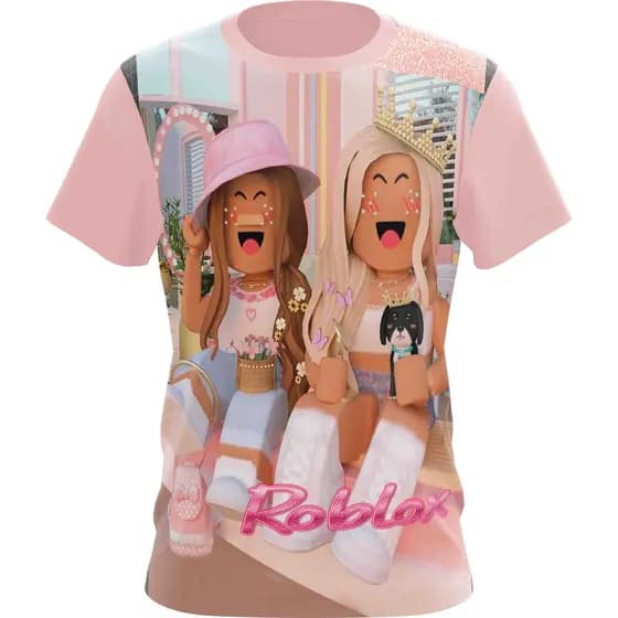 Camiseta Camisa Roblox Infantil E Adulto