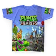 Camiseta Camisa Plantas X Zumbi Adulto E Infantil
