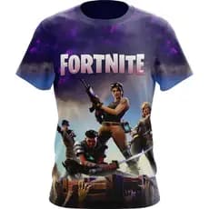 Camiseta Camisa GAME FORTNITE ADULTO e INFANTIL
