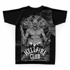 Camisa Camiseta Stranger Things Adulto & Infantil Masculina Feminina