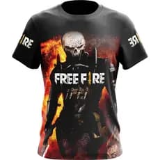 Camiseta Camisa FREE FIRE -ADULTO e INFANTIL