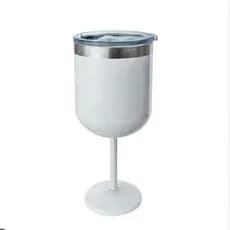 Taça Termica Com Tampa 510ml Para Gin Vacuum Inox Cor Branco