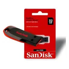 Pendrive Sandisk Cruzer Blade 32gb Sdcz50-032g-b35 Cor Preta