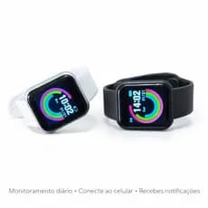 Smartwatch D20 com Monitoramento de Frequência Cardíaca em Tempo Real