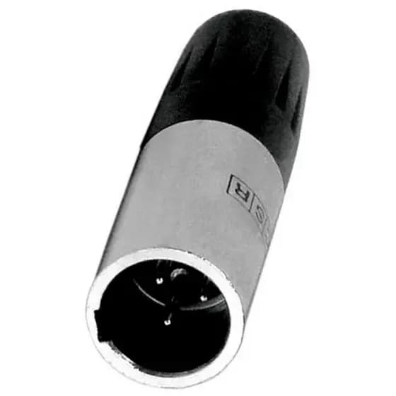 Mini Conector Cannon Xlr Macho CSR 3 pinos modelo 102m