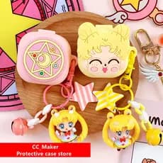 Samsung Buds2 Pro Capa protetora para fone de ouvido Capa protetora para fone de ouvido Cartoon Sailor Moon Pendant Samsung Buds2 Capa protetora para fone de ouvido Samsung Buds Live /Buds Pro Capa protetora para fone de ouvido Samsung Buds2 Pro Capa prot