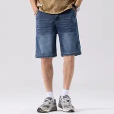 Verão Lyocell Ice Silk Denim Shorts Calças Masculinas 28-48 Calças Masculinas Tamanho Grande 328 Roupas Masculinas Verão