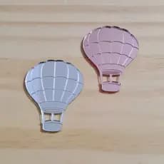 Apliques de Acrílico Espelhado Desenho - 4cm - Balão
