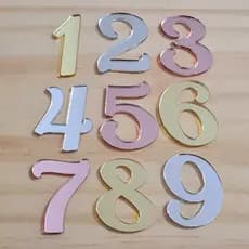 10 Apliques de Números para Laços e Artesanato - 4cm