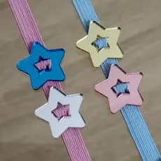 ESTRELA - Finalizadores / Passadores / Apliques de Fitas e elásticos 7mm