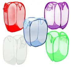 Cesto Organizador Roupa Brinquedos Telado Dobravel Coloridos