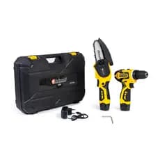 Kit 25v Parafusadeira / Mini Motosserra + Maleta – Potência e Versatilidade em Suas Mãos