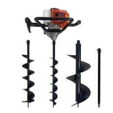 Perfurador de Solo a Gasolina 75cc 2,5HP Robusto Eficiente C/Varias Variações - Envio Imediato
