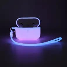 Capa de silicone luminosa para Apple AirPods Pro Casca protetora espessa para Air Pods Acessórios de fone de ouvido com fio