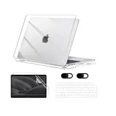 Capa para Macbook Air 13,6'' COR PRETO A2681(M2) 2022/A3113(M3) 2024/A3240(M4) 2025/(M5)2026, Com Película de Teclado...
