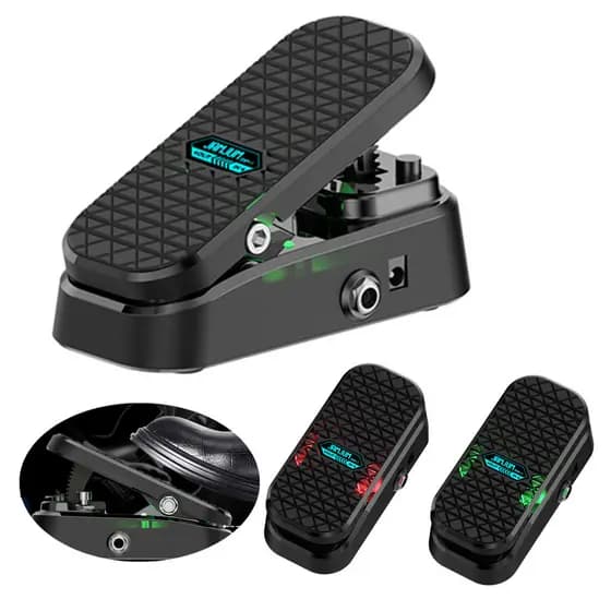 Pedal De Volume Ativo E Wah Mini Efeito De Guitarra Elétrica Combinado 2 Em 1 Com Controle