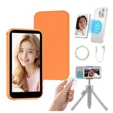 Projetor De Tela De Selfie Sem Fio Magnético Móvel De 4.02 " Para Câmera Traseira ios E Telefone Android Vlog Transmissã