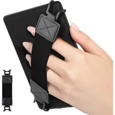 MoKo Safety Hand-Strap Para Kindle eReaderFire Tablet De 6-8 " ,/Kobo/Voyaga/Lenovo , Elastic Versatile Suporte Leve De Dedo , Cinto Preto