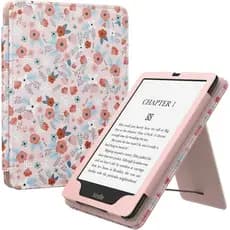 MoKo Capa Protetora De Couro PU Com Faixa Elástica Para Kindle Paperwhite De 6.8 " 11a Geração-2021) , Auto-Wake/Sleep