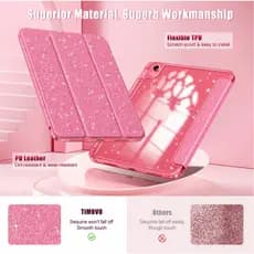 Capa Protetora TiMOVO Glitter TPU Com Traseira Transparente Brilhante E Porta-Lápis Para iPad (A16) 11a Geração 11 Poleg