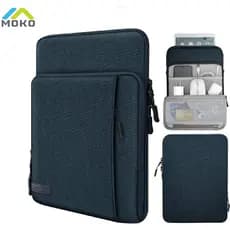 MoKo 9-11 Inch Sleeve Bag Tablet Pouch Case with Storage Pockets For iPad Pro 11 2020/2018, Air 3 10.5, 10.2 2019