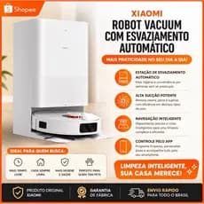 robo aspirador X20 Pro Robô Aspirador com Base Autolimpante e Mapea a sua casa sozinho