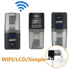WIFI/LCD/Simples Dispensador inteligente de alimentos para alimentador aquário automático para tartaruga de camarão
