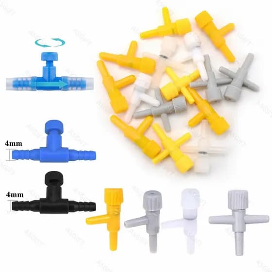 100pcs 50pcs 20pcs Válvulas De Controle De Ar Para Aquário Ajustáveis Tanque De Peixes Regulador De Fluxo