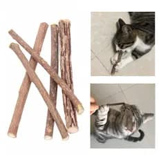 5 Pçs Limpeza Dentes Gato Mastigar Varas Puro Natural Catnip Lanches Tratar Brinquedo Pet Pasta De Dente Vara