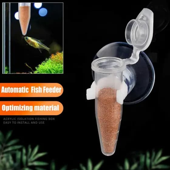 Alimentador Automático De Peixes , Funil Cônico , Camarão , Ovo , Comida , Aquário , Copo De Alimentação , Tanque Dispen