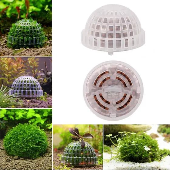 Bola De Plástico Musgo Para Decoração De Aquário / Faça Você Mesmo / Tanque De Peixes