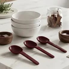 kit com 3 colherzinha de sobremesa