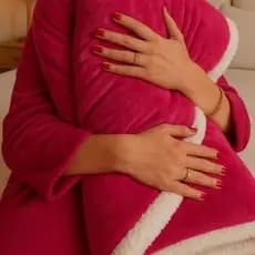 Edredom Coberdrom Sherpa Luxo Inverno tamanho Queen antialérgico Edredom pink