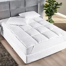 Pillow Top Suavitec Casal King 6cm Alt. Protetor Super Fofo MicroPercal 200 Fios