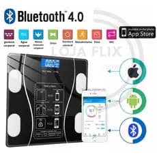 Balança de Bioimpedancia Bioimpedância Corporal Digital com Bluetooth Conexão por Apllicativo APP Balança Smart Banheiro