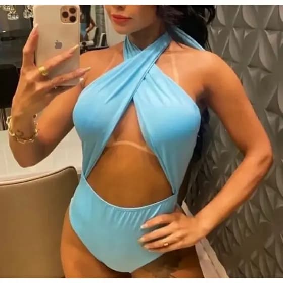 Body Feminino amarração Suplex
