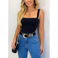Body Feminino Alça Larga Suplex