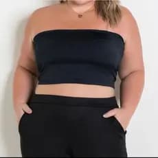 Cropped Top Faixa Plus Size