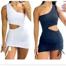 VESTIDO GRINGO DAPREADO ABERTO NA CINTURA