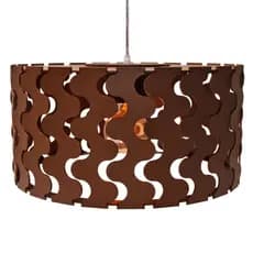 Lustre Copacabana Pendente de Teto em Madeira MDF Decoração Casa Cozinha Sala