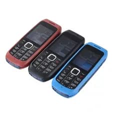 Novo 1616 Full Housing Case Capa Para Nokia 1616 Frente Quadro + Porta Da Bateria + Teclados Inglês