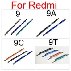 Botão Liga/Desliga Lateral De Volume De Energia Para Xiaomi Redmi 9 9A 9C 9T Cima Chave Controle Baixo + Peças De Substituição Do